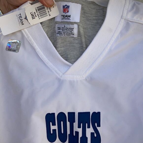 Adults NWT Colts NFL pullover windbreaker sz Lg - Picture 6 of 6
